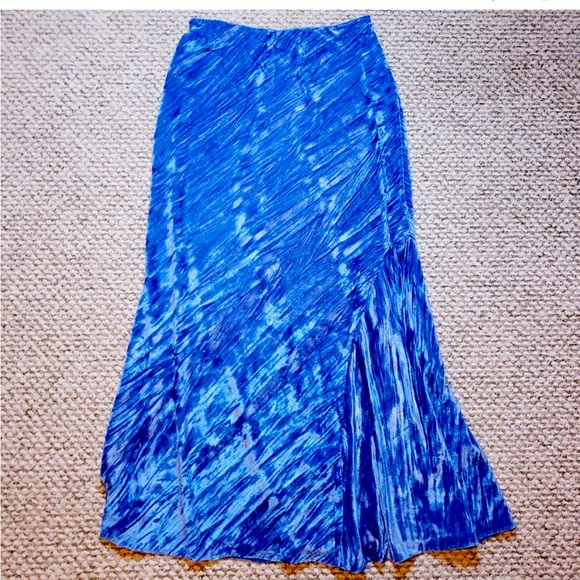 Free People Crushed Velvet Maxi Skirt - Picture 1 of 5